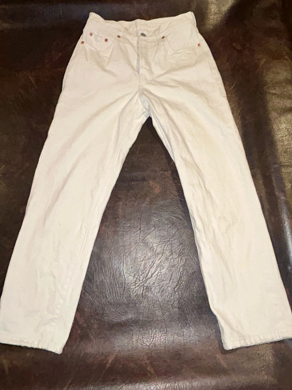 Levi's White High-Rise 501 Women’s Jeans. Vintage! Boots Sold Separately - Picture 2 of 15